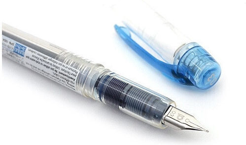 Platinum Πένα Γραφής Medium 0.3mm Μπλε από Ατσάλι με Μπλε Μελάνι