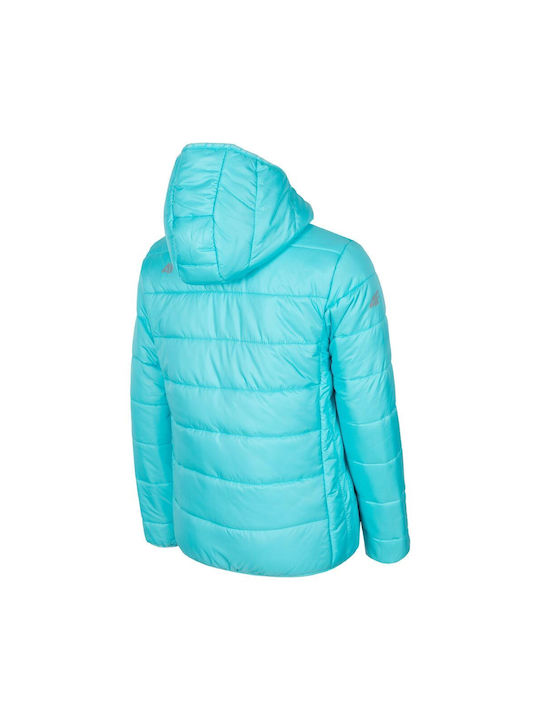 4F Kinderjacke mit Kapuze Hellblau