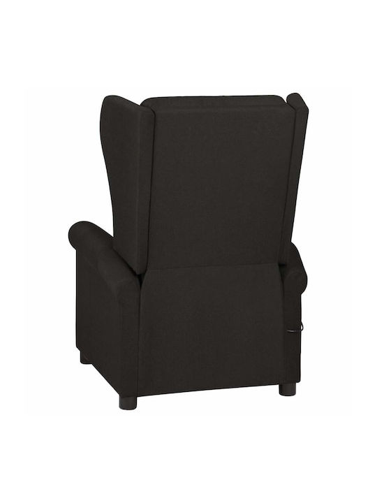 Relax Armchair Massage with Footstool Black 73x95x103cm
