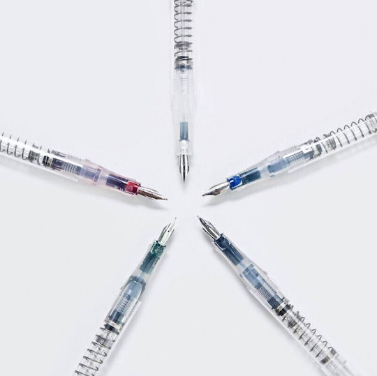 Twsbi Калиграфска Писалка Ширина на линията Прозрачна с Червен Мастило