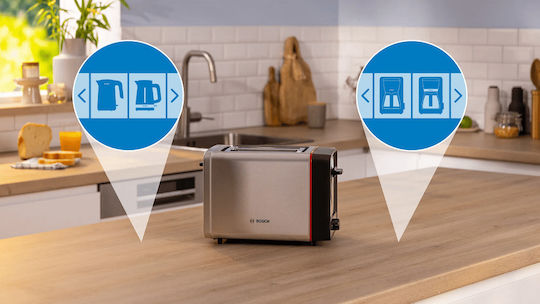 Bosch Φρυγανιέρα 2 Θέσεων 970W Inox