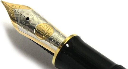 Pelikan Souveran Подредба Писалка Широка Черна с Черно Мастило