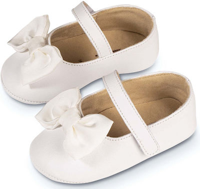 Babywalker White Baptism Leather Pumps