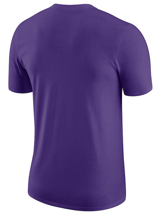 Nike Ανδρικό Αθλητικό T-shirt Κοντομάνικο Μωβ