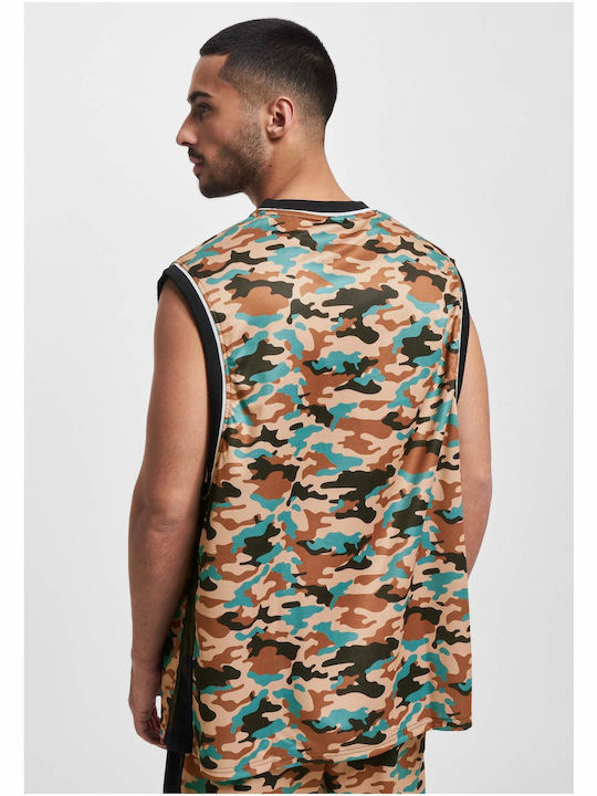 Ecko Unltd Men's Sleeveless Blouse Camouflage/black/green