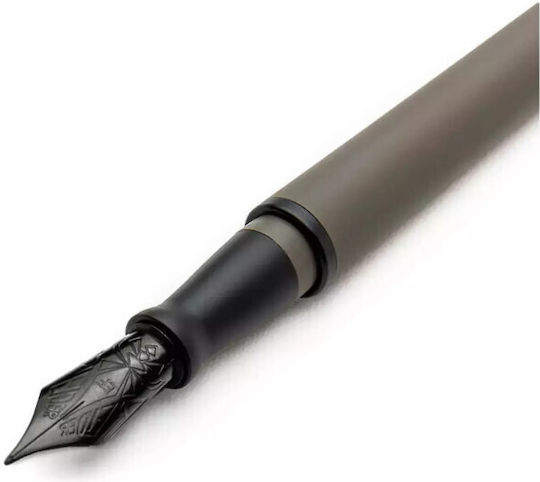 Pineider Fountain Pen Fine Gray With Black Ink