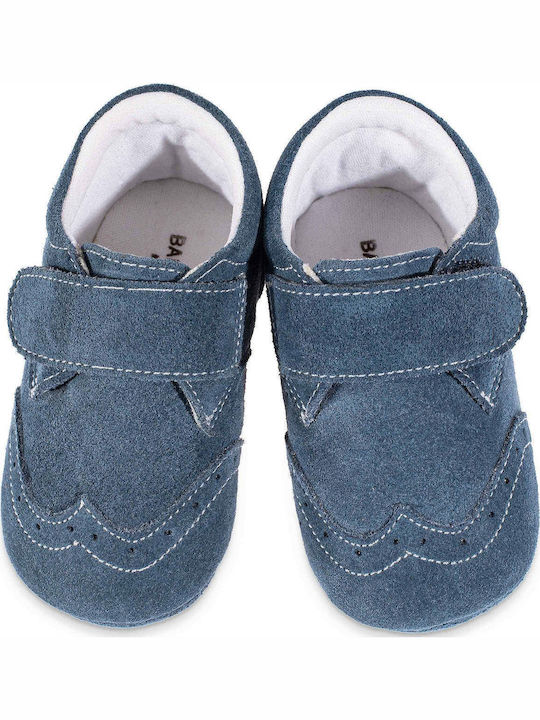 Babywalker Βαπτιστικά Υφασμάτινα Oxfords Αγκαλιάς Μπλε
