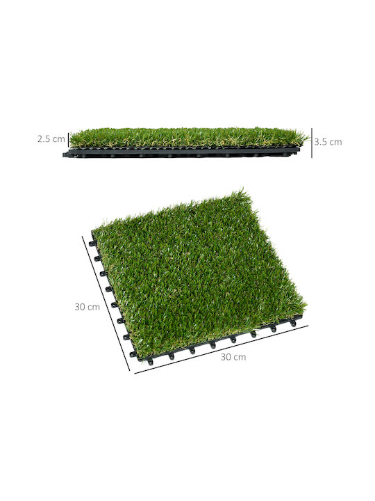 Outsunny Synthetic Foliage Panel 30x30cm 10pcs