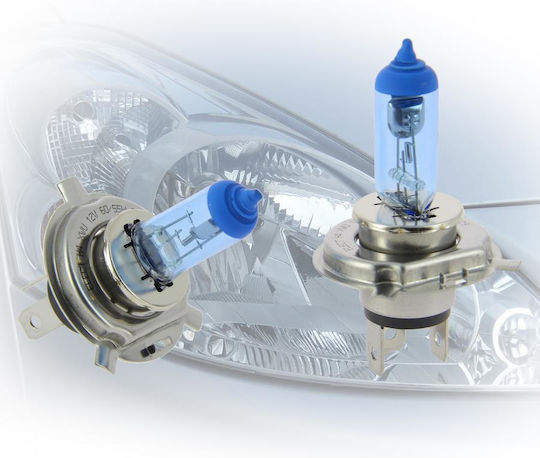 Michelin Lamps Car Xenon Blue Light H4 Xenon Red 12V 2pcs