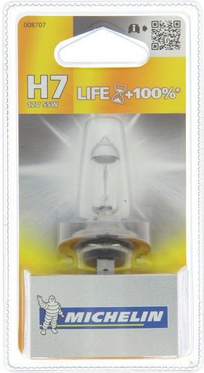 Michelin Λάμπα Αυτοκινήτου Life H7 Αλογόνου 12V 55W
