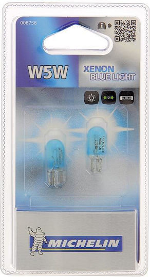 Michelin Λάμπες Αυτοκινήτου W5W / T10 Xenon Μπλε 12V 2τμχ