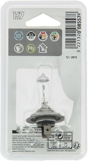 Michelin Lamps Car Endurance High Power "life +50%" H7 Halogen 12V 55W 1pcs