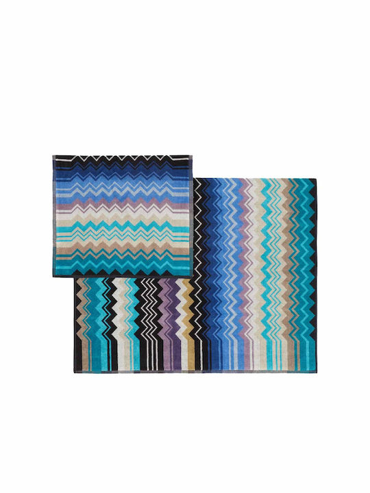 Missoni Set Prosoape de Baie 2 buc Wave Albe