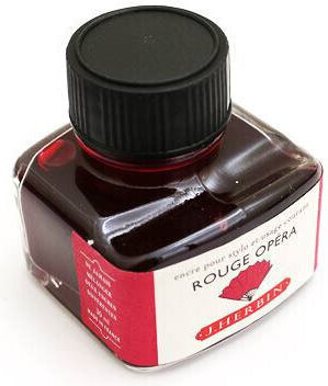 Jacques Herbin Replacement Ink for Pen is packaged in a beautiful bottle with a special position to hold the pen horizontally These bottles are called 30ml