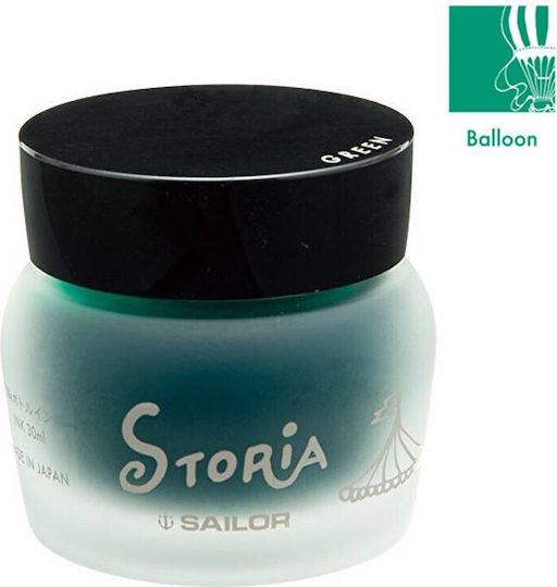 Sailor Ersatz- und Füllfederhaltertinten für Füllfederhalter Grün 30ml
