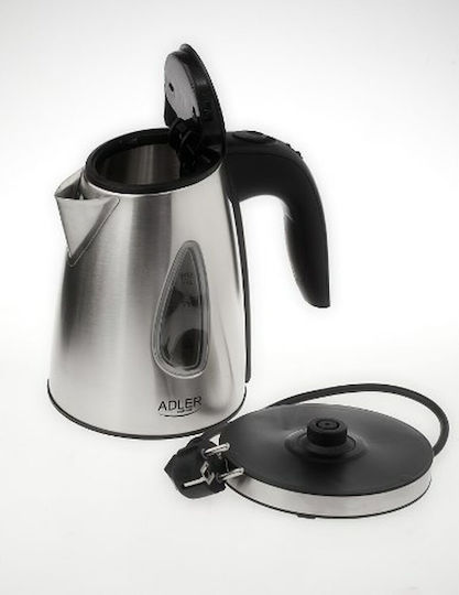 Adler Βραστήρας 1lt 1500W Ασημί