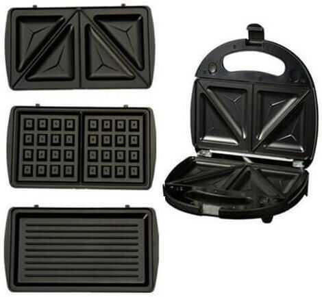 Sokany KJ-302 Sandwich Maker with Removable Plates for for 2 Sandwiches Sandwiches 750W Inox
