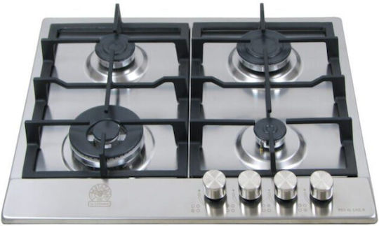 La Germania P63 4L LAG X GN Natural Gas Cooktop Autonomous 58x50εκ. Silver