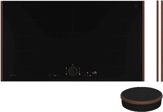 Neff N 90 Smart Plită cu Inducție Cu ramă Autonom cu Funcție de Blocare 93.4x52.7εκ. Brushed Bronze