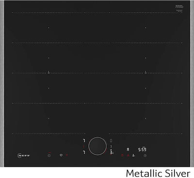 Neff Induktionskochfeld autonom 61.4x52.7εκ. Metallisches Silber