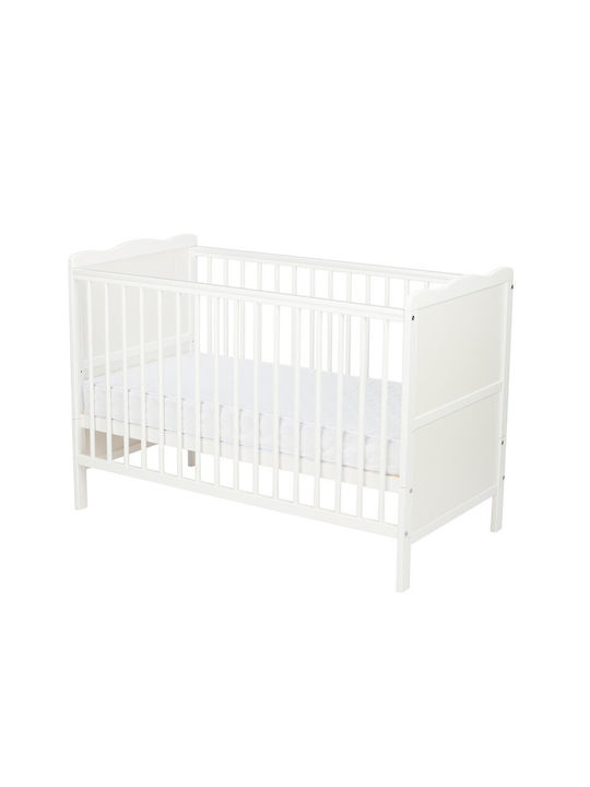 Qmini Cearșaf pentru bebeluși Pentru Patut Bumbac Alb 120x60buc