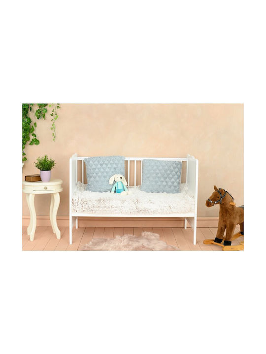 Qmini Cearșaf pentru bebeluși Pentru Patut Bumbac Alb 120x60buc