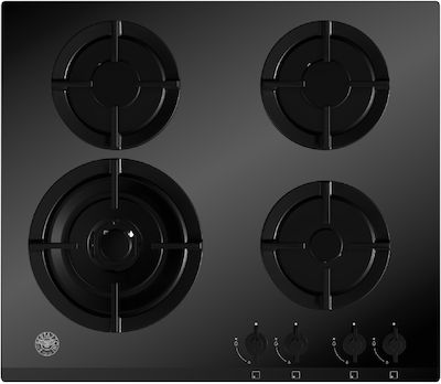 Bertazzoni P60 4L MOD GNE Natural Gas Cooktop Autonomous 60.5x52.5εκ. Black