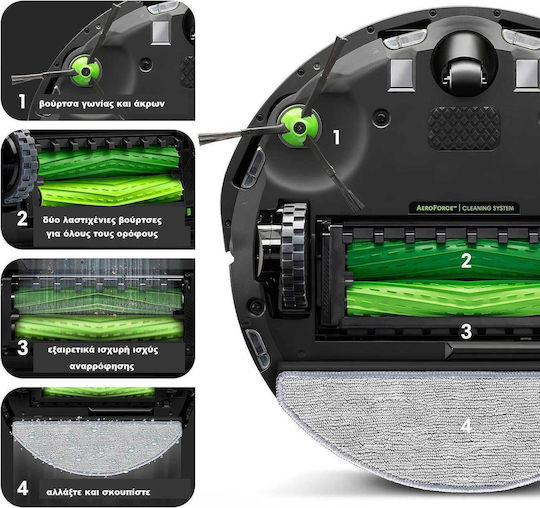 iRobot Roomba Combo i8 Прахосмукачка Робот с Оптично Картографиране Черна