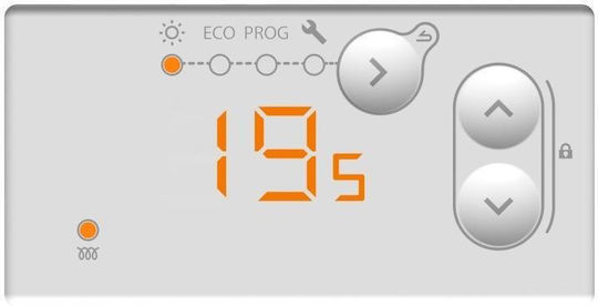 Thermor Evidence 3 Convector Heater Wall 1000W with Electronic Thermostat and WiFi White