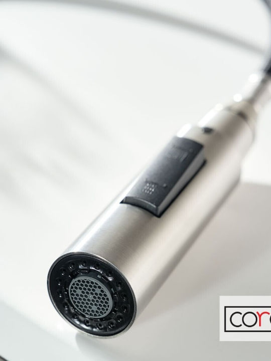 Cora Baterie Chiuvetă Bucătărie Bancă Inox Argintiu