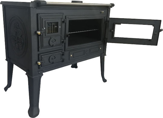 Biofan Alexandria Cast Iron Wood Stove with Oven 8kW