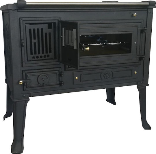 Biofan Alexandria Cast Iron Wood Stove with Oven 8kW