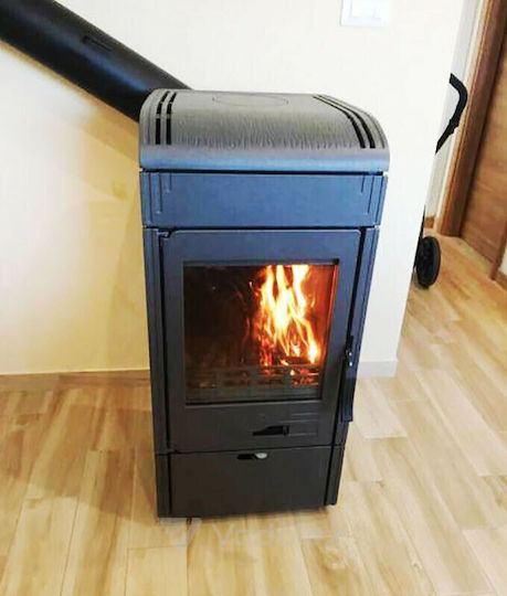 Plamen Fontă Soba pe lemne 9kW Maro