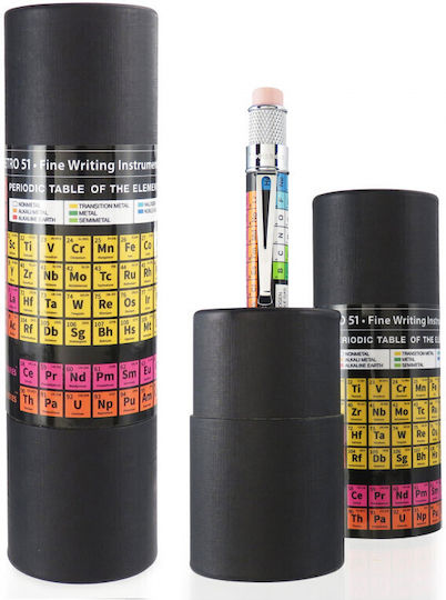 Retro 51 Mechanischer Bleistift zum Zeichnen Metallisch mit Radiergummi 1Stück Rosa