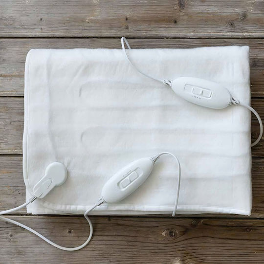 Nima Double Electric Blanket White 50W 140x160cm