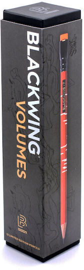 Blackwing Drawing Mechanical Pencil Wooden with Eraser 12 Pieces Black