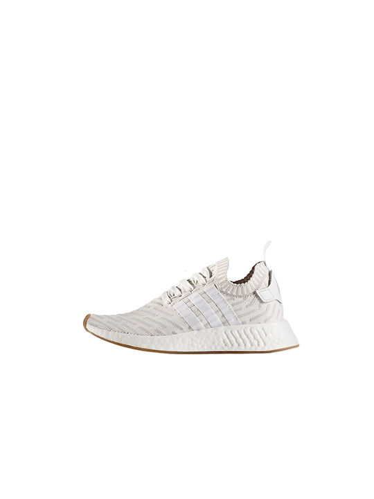 Adidas NMD_R2 Primeknit Femei Sneakers Albe