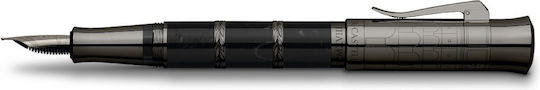 Faber-Castell Πένα Γραφής Medium Μαύρη με Μαύρο Μελάνι