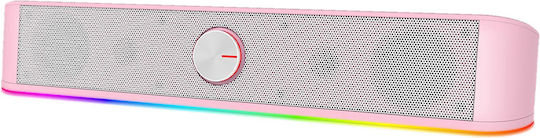 Redragon GS560P Adiemus Speaker with RGB 3W Pink