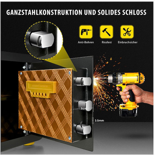Costway Safe with Digital Lock L40xW30xH31cm EL10001