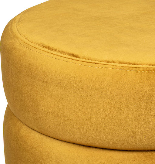 Hocker Für das Wohnzimmer Mit Stauraum A-s Sinan Ochre 40x40x40cm