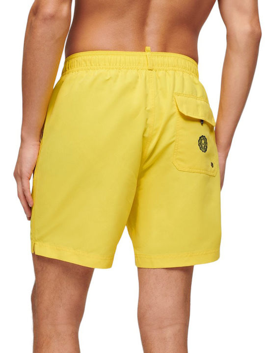 Superdry D2 Ovin Vintage Polo Мъжки Бански Плувни Шорти Жълти