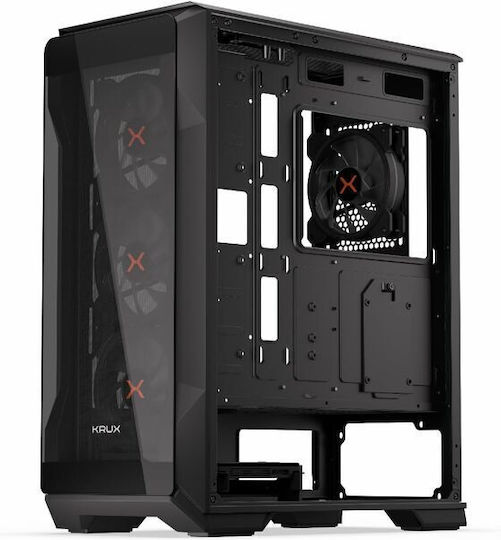 Krux KRXD001 Gaming Middle Tower Carcasă Calculator cu Iluminare RGB Negru