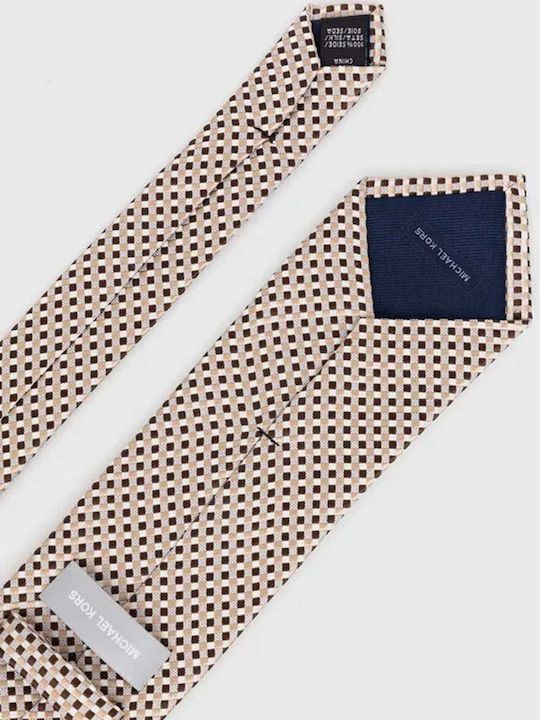 Michael Kors Men's Tie Printed in Brown Color