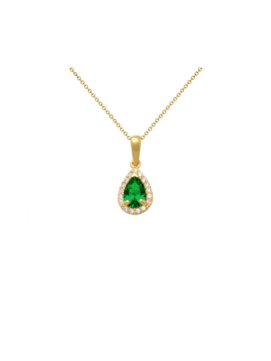 Margaritari Charm from Gold 14K with Zircon