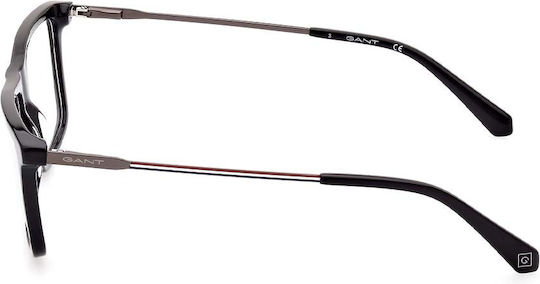 Gant Herren Metallisches Brillengestell Schwarz GA3276 001