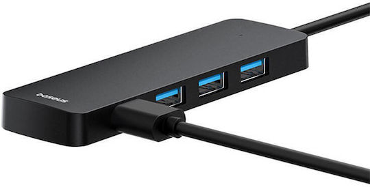 Baseus Ultrajoy Series USB 3.0 Хъб 4 порта с връзка USB-A Черен