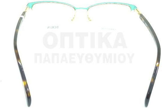 Tous Metal Eyeglass Frame Black VTO382 033M