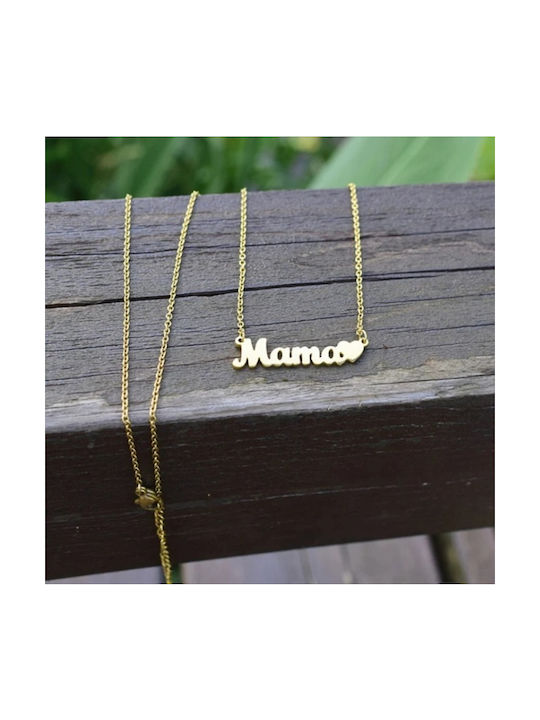 Bode Necklace Mum from Gold Plated Steel