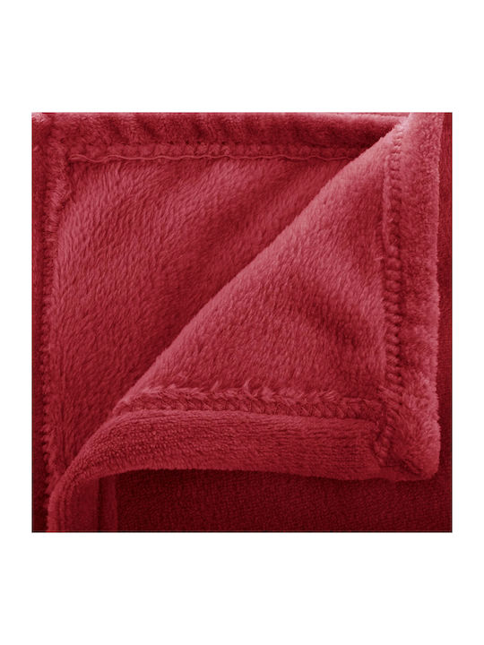 Ριχτάρι Πολυθρόνας Fleece 130x180εκ. Red